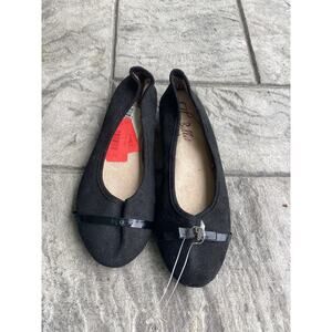 Black Ballet Flats With Cushion Size 7.5